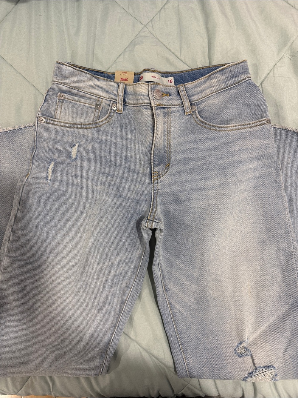 Levi's Light Blue Kids Wide Leg Jeans